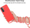 Lunso - Backcover hoes met koord - Geschikt voor Samsung Galaxy S21 - Rood