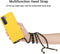 Lunso - Backcover hoes met koord - Geschikt voor Samsung Galaxy S21 Plus / S21+- Geel