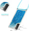 Lunso - Backcover hoes met koord - Geschikt voor Samsung Galaxy S21 Plus / S21+ - Glitter Blauw