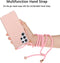Lunso - Backcover hoes met koord - Geschikt voor Samsung Galaxy S22 Ultra - Roze