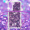 Lunso - Backcover hoes met koord - Geschikt voor Samsung Galaxy S22 - Glitter Paars