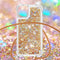 Lunso - Backcover hoes met koord - iPhone 13 Mini - Glitter Goud