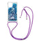 Lunso - Backcover hoes met koord - iPhone 13 Pro Max - Glitter Blauw