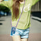 Lunso - Backcover hoes met koord - iPhone 13 Pro Max - Glitter Blauw