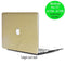Lunso - cover hoes - Geschikt voor MacBook Pro 13 inch (2016-2019) - glitter goud - Vereist model