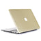 Lunso - cover hoes - Geschikt voor MacBook Pro 13 inch (2016-2019) - glitter goud - Vereist model