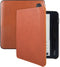 Lunso - echt lederen sleepcover hoes - Geschikt voor Kobo Libra H20 (7 inch) - Cognac
