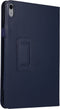 Lunso - Geschikt voor iPad 10 (2022) - Stand flip Bookcase hoes - Donkerblauw