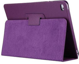 Lunso - Geschikt voor iPad 9.7 (2017/2018) / Pro 9.7 / Air / Air 2 - Stand flip sleepcover hoes - Paars