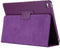 Lunso - Geschikt voor iPad 9.7 (2017/2018) / Pro 9.7 / Air / Air 2 - Stand flip sleepcover hoes - Paars
