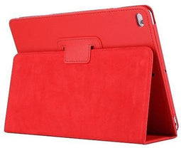 Lunso - Geschikt voor iPad 9.7 (2017/2018) / Pro 9.7 / Air / Air 2 - Stand flip sleepcover hoes - Rood