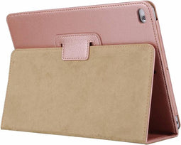 Lunso - Geschikt voor iPad 9.7 (2017/2018) / Pro 9.7 / Air / Air 2 - Stand flip sleepcover hoes - Rose Goud