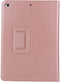 Lunso - Geschikt voor iPad 9.7 (2017/2018) / Pro 9.7 / Air / Air 2 - Stand flip sleepcover hoes - Rose Goud