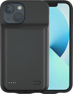 Lunso - Geschikt voor iPhone 14+ / 14 Plus hoes - Oplaadcase - 6800 mAh - Zwart