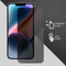 Lunso - Geschikt voor iPhone 14 - Privacy Glass - Gehard beschermglas
