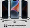 Lunso - Geschikt voor iPhone 14 - Privacy Glass - Gehard beschermglas