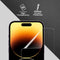 Lunso - Geschikt voor iPhone 14 Pro - Duo Pack (2 stuks) Beschermfolie - Full Cover Screenprotector