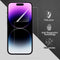 Lunso - Geschikt voor iPhone 14 Pro Max - Duo Pack (2 stuks) Beschermfolie - Full Cover Screenprotector