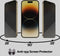 Lunso - Geschikt voor iPhone 14 Pro - Privacy Glass - Gehard beschermglas