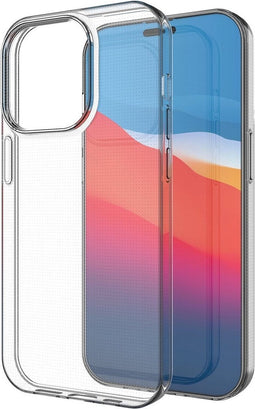 Lunso - Geschikt voor iPhone 14 Pro - Softcase hoes - Transparant