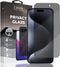 Lunso - Geschikt voor iPhone 15+ / 15 Plus / 15 Pro Max - Privacy Glass - Screen protector