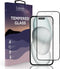 Lunso - Geschikt voor iPhone 15 - Gehard Beschermglas - Full Cover Screen protector - Black Edge