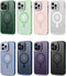 Lunso - Geschikt voor iPhone 15 Pro Max - Back cover hoesje - Metalen ring Zwart