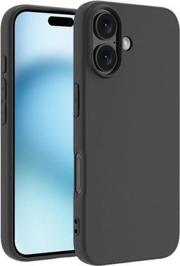 Lunso Geschikt voor iPhone 16 Plus hoesje - Ultra dunne Backcover - Zwart