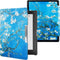 Lunso Geschikt voor Kobo Aura Edition 1 hoes (6 inch) - sleepcover - Van Gogh Amandelbloesem