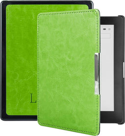 Lunso Geschikt voor Kobo Aura Edition 1 hoes (6 inch) - sleepcover - Groen