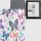 Lunso Geschikt voor Kobo Aura Edition 1 hoes (6 inch) - sleepcover - Vlinders