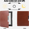 Lunso Geschikt voor Kobo Aura Edition 1 hoes (6 inch) - sleepcover - Bruin