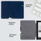Lunso Geschikt voor Kobo Aura Edition 1 hoes (6 inch) - sleepcover - Donkerblauw
