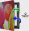 Lunso - Geschikt voor Kobo Aura Edition 1 hoes (6 inch) - Vegan Saffiano Leren sleep cover - Tulpen