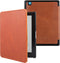 Lunso Geschikt voor Kobo Aura Edition 2 hoes (6 inch) - Leren sleepcover - Cognac