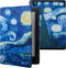 Lunso Geschikt voor Kobo Aura Edition 2 hoes (6 inch) - sleepcover - Van Gogh Sterrennacht