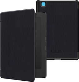 Lunso Geschikt voor Kobo Aura Edition 2 hoes (6 inch) - sleepcover - Zwart