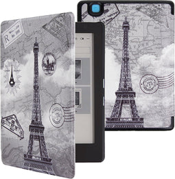 Lunso Geschikt voor Kobo Aura Edition 2 hoes (6 inch) - sleepcover - Eiffeltoren