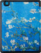 Lunso Geschikt voor Kobo Aura Edition 2 hoes (6 inch) - sleepcover - Van Gogh Amandelbloesem