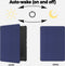 Lunso Geschikt voor Kobo Aura Edition 2 hoes (6 inch) - sleepcover - Donkerblauw