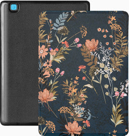 Lunso - Geschikt voor Kobo Aura Edition 2 hoes (6 inch) - Vegan Saffiano Leren sleep cover - Urban Park