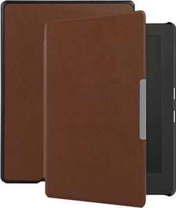 Lunso - Geschikt voor Kobo Aura H20 Edition 1 hoes (6.8 inch) - sleep cover - Bruin