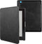 Lunso Geschikt voor Kobo Aura H20 Edition 2 hoes (6.8 inch) - Leren sleepcover - Zwart