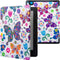 Lunso Geschikt voor Kobo Aura H20 Edition 2 hoes (6.8 inch) - sleepcover - Vlinders