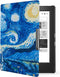 Lunso - Geschikt voor Kobo Aura H2o edition 1 hoes (6.8 inch) - sleep cover - Van Gogh Sterrennacht