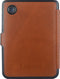 Lunso Geschikt voor Kobo Clara 2E hoes (6 inch) - Leren sleepcover - Cognac