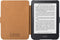 Lunso Geschikt voor Kobo Clara 2E hoes (6 inch) - Leren sleepcover - Cognac