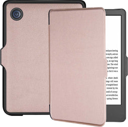 Lunso - Geschikt voor Kobo Clara 2E hoes (6 inch) - sleep cover - Rose Goud