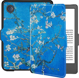 Lunso - Geschikt voor Kobo Clara 2E hoes (6 inch) - sleep cover - Van Gogh Amandelbloesem