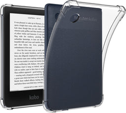 Lunso Geschikt voor Kobo Clara 2E hoes (6 inch) - TPU Backcover - Transparant